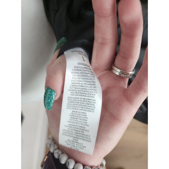 Larry Levine Black/White Plaid Womens Jacket - LARGE - Pockets - Button closure - Picture 8 of 9